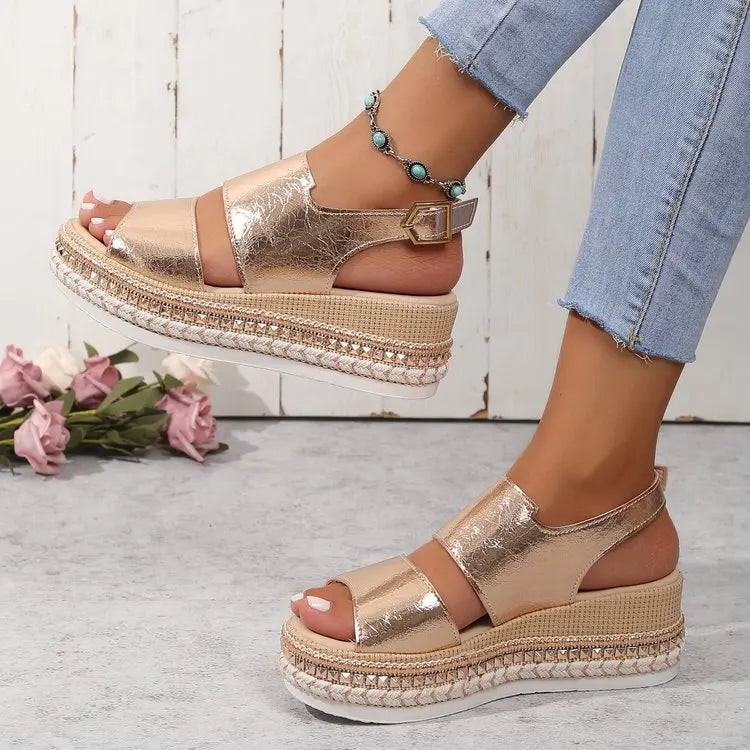 Sandalias Calma Dorada - Florea™