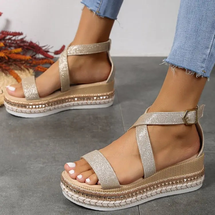Sandalias Calma Dorada - Florea™